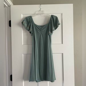 Francesca’s Flutter Sleeve Mini Dress